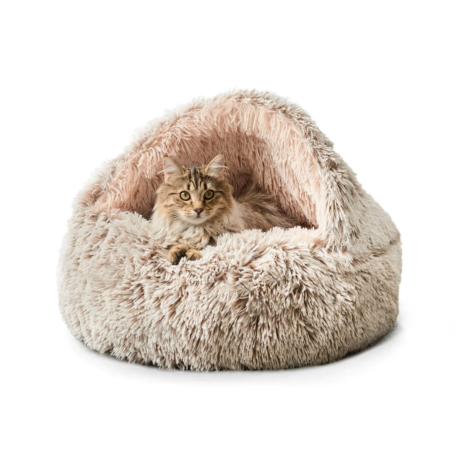 Snooza Hooded Cuddler Soothing and Calming Mink Dog and Cat Bed Small