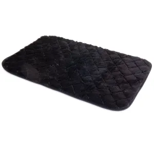 SnooZZy Black Quilted Kennel Mat