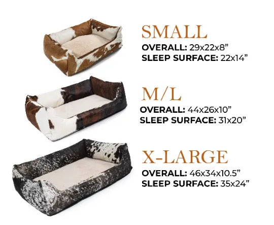 Tricolor Pet Bed, 44X26X10"