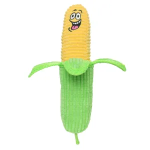 Tuffy Funny Food Corn - World's Tuffest Soft Dog Toy